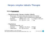 Herpes simplex labialis Therapie