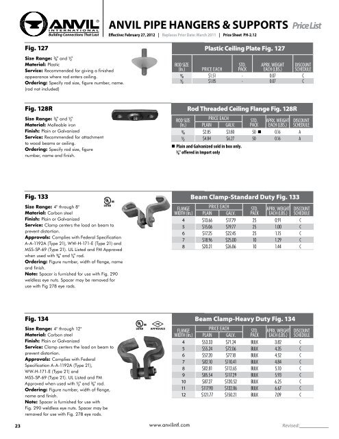 anvil spring hanger catalog anvil spring hanger catalog