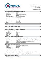 Material Safety Data Sheet EPDM Rubber