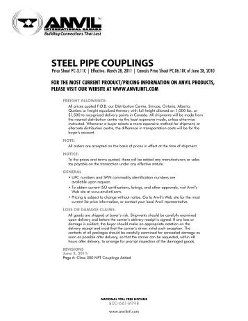 STEEL PIPE COUPLINGS