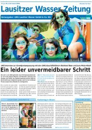 Lausitzer Wasserzeitung September 2006 - LWG Lausitzer Wasser