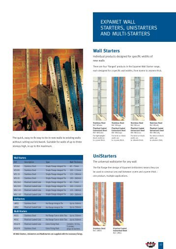 EXPAMET WALL STARTERS UNISTARTERS AND MULTI-STARTERS