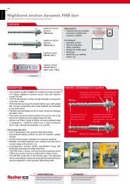 Chemical Highbond anchor dynamic FHB dyn