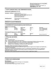 Sicherheitsdatenblatt (91/155 EWG) AEROSEAL® TF / HT