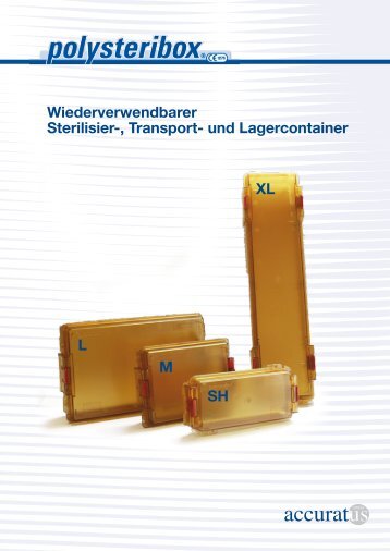 Wiederverwendbarer Sterilisier-, Transport- und Lagercontainer SH ...