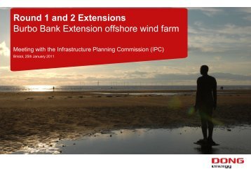 Round 1 and 2 Extensions Burbo Bank Extension offshore wind farm