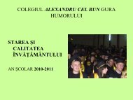 Partea I - Colegiul Alexandru cel Bun Gura Humorului