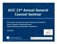 Panel on California Insurance Regulations - Registration123