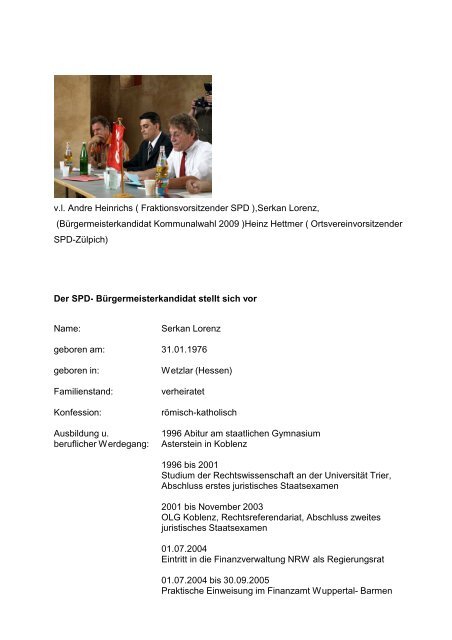 Serkan Lorenz Spd Za Lpich