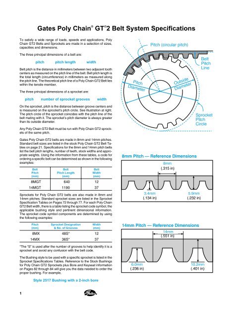 Gates Poly Chain® GT®2 Drive Design Manual