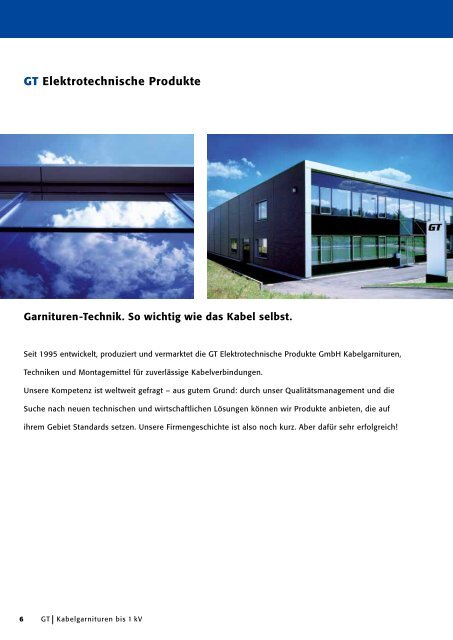 Kabelgarnituren - GT Elektrotechnische Produkte GmbH