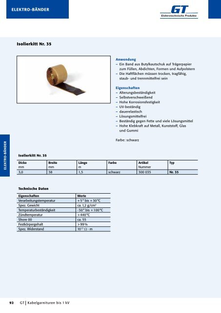 Kabelgarnituren - GT Elektrotechnische Produkte GmbH