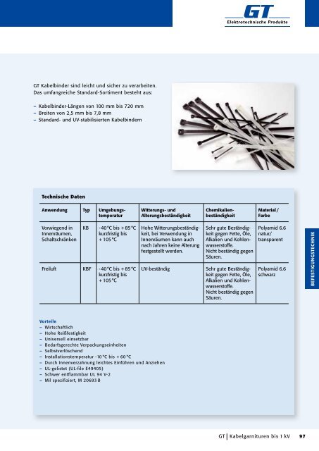 Kabelgarnituren - GT Elektrotechnische Produkte GmbH