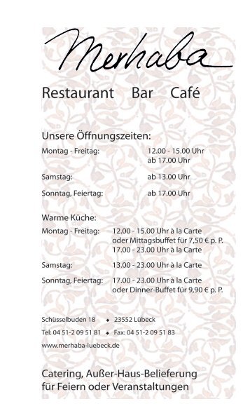Restaurant Bar Café - Restaurant Merhaba