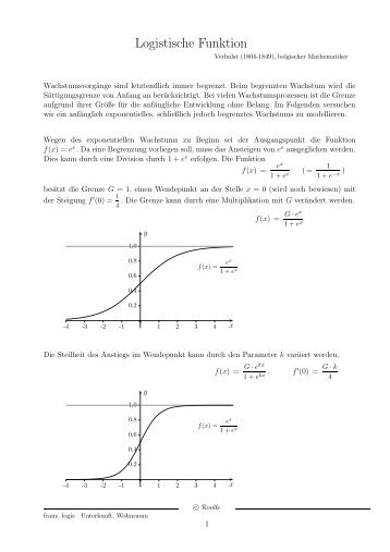 5. Logistische Funktion
