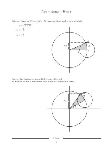 f(x) = Asinx + B cosx