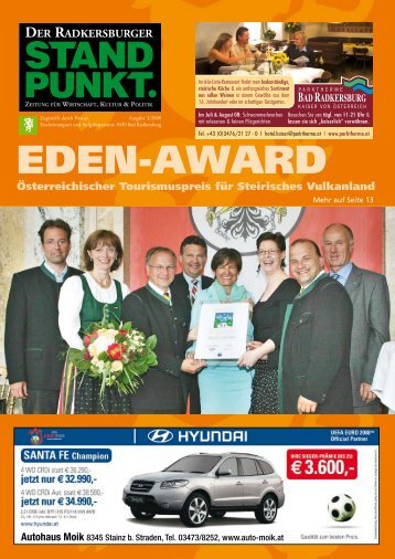 Radkersburger Standpunkt - Ausgabe 03/2008 - Steirische Volkspartei