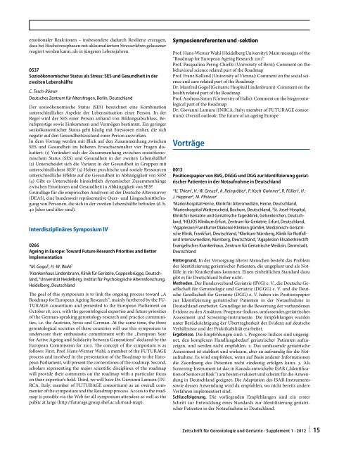 Alternsforschung: Transnational und translational Gemeinsamer ...