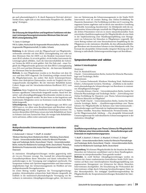 Alternsforschung: Transnational und translational Gemeinsamer ...