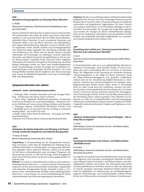 Alternsforschung: Transnational und translational Gemeinsamer ...