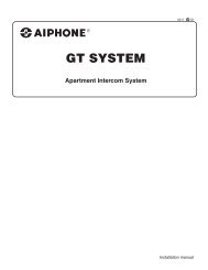 GT Installation/Operation Manual - Aiphone