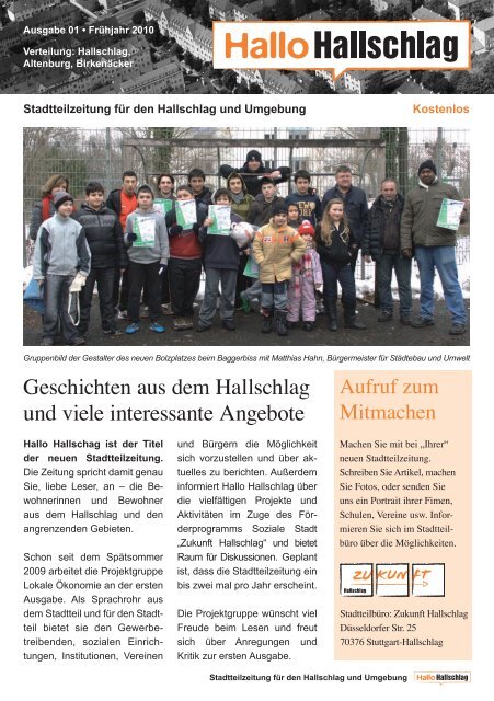 Hallo Hallschlag - Stadtteilzeitung Nr. 1, April 2010 (PDF