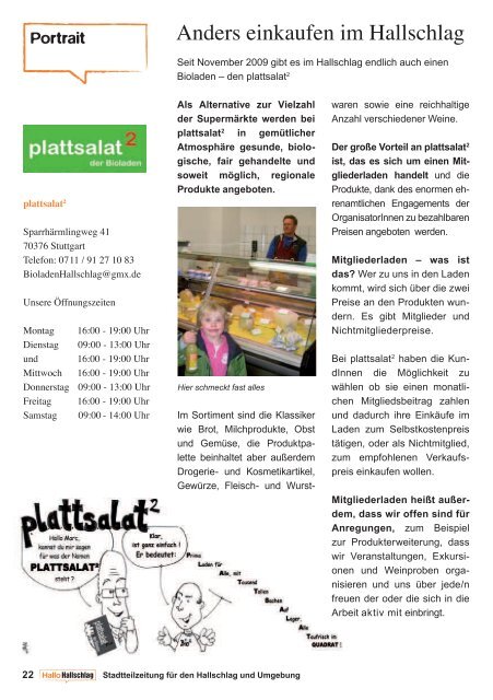 Hallo Hallschlag - Stadtteilzeitung Nr. 1, April 2010 (PDF