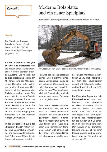 Hallo Hallschlag - Stadtteilzeitung Nr. 1, April 2010 (PDF