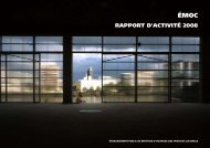 Rapport d'activité 2008 - oppic.fr