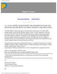 RightToTurban Petition - United Sikhs