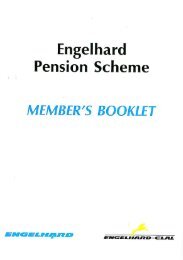 Engelhard Pension Scheme Combined Booklet - Dec ... - UK Pensions