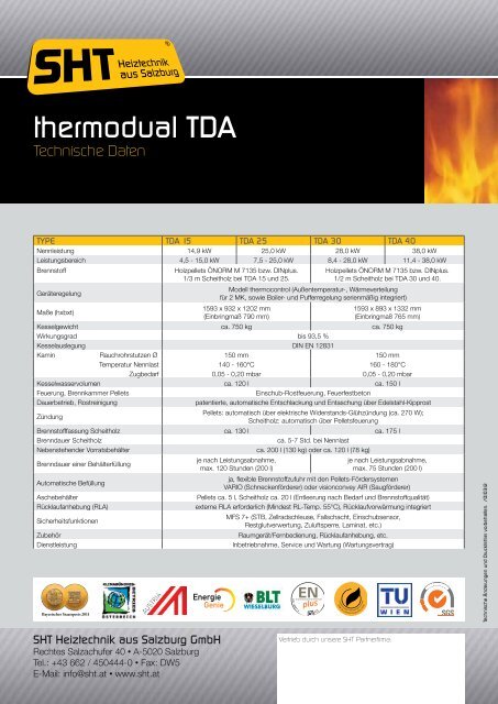 thermodual TDA