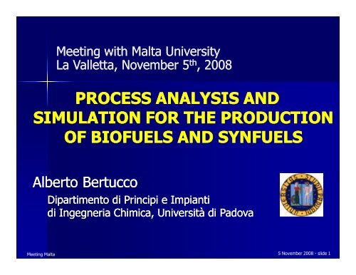 Process Analysis and Simulation for the Production of - MIEMA