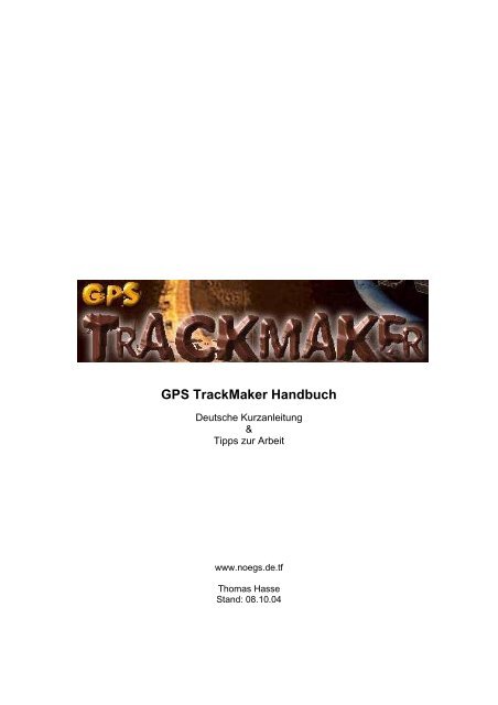 GPS TrackMaker Handbuch