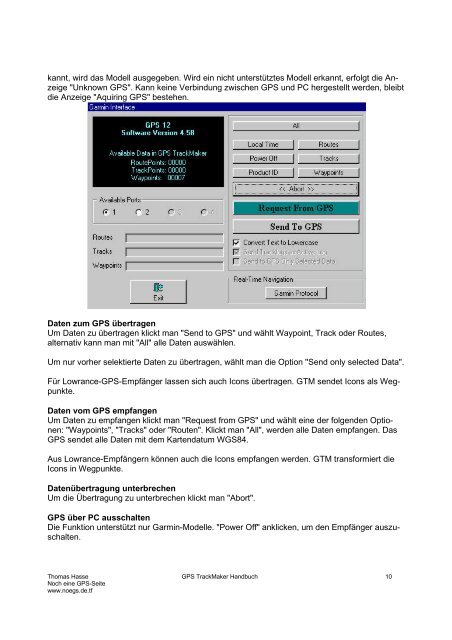 GPS TrackMaker Handbuch