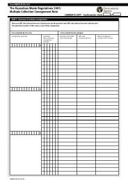 The Hazardous Waste Regulations 2005 Multiple Collection Consignment Note