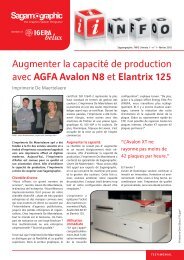 Augmenter la capacité de production avec AGFA Avalon N8 et Elantrix 125