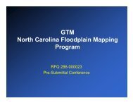 GTM North Carolina Floodplain Mapping Program