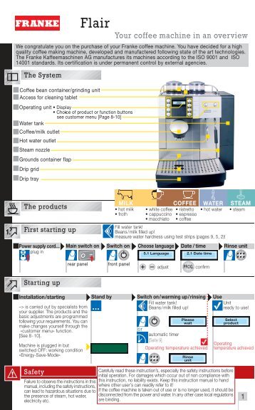 flair manual en(2.15 MB, PDF) - Franke