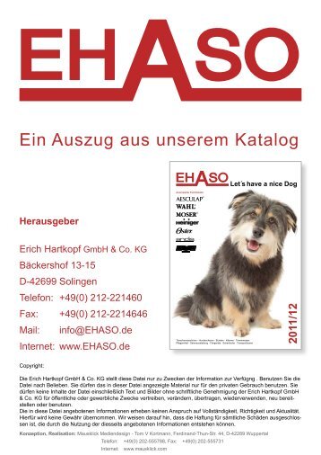 www .EHASO.de Schermaschinen - Erich Hartkopf GmbH