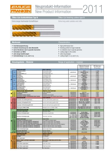 Neuprodukt-Information New Product Information - EMUGE ...