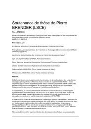 Soutenance de thèse de Pierre BRENDER (LSCE)