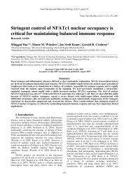 Stringent control of NFATc1 nuclear occupancy is critical for ...