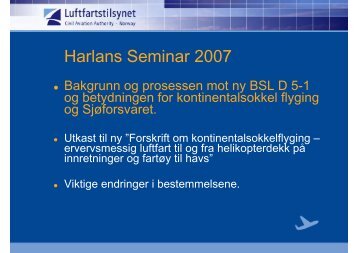 Harlans Seminar 2007