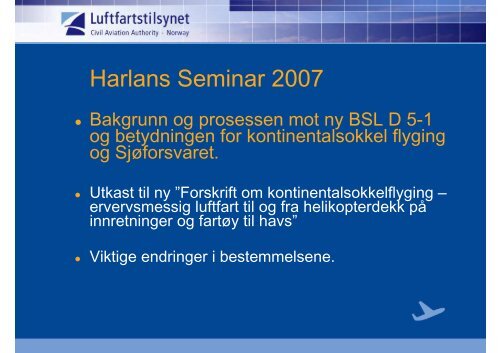 Harlans Seminar 2007