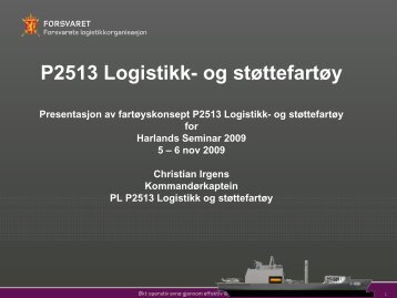 P2513 Logistikk- og støttefartøy