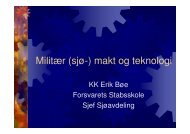 Militær (sjø-) makt og teknologi