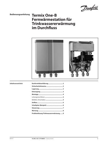 Fernwärmestation für Trinkwassererwärmung im Durchfluss