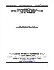 Minutes of 178th Meeting of STATE LEVEL ... - Slbcap.nic.in