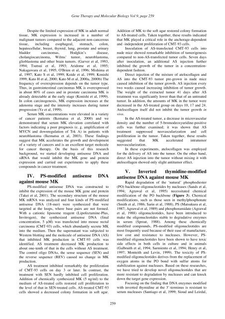 In vivo delivery technique of nucleic acid compounds using ...